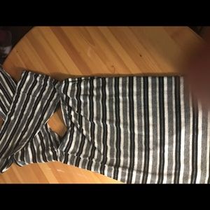 Grey and black dress